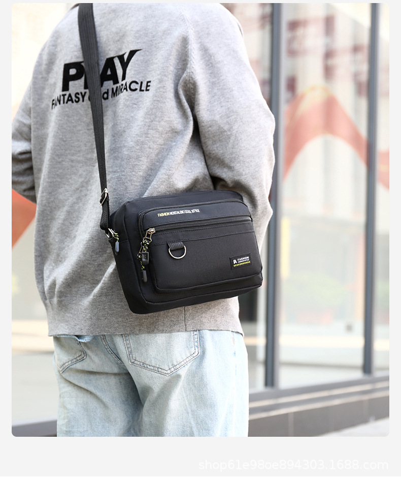 Travel Accessories To Gift - กระเป๋าสะพายข้างผู้ชายแบบลำลอง น้ำหนักเบา สำหรับเดินทาง จัดเก็บของได้ ใช้ได้ทุกวัน แฟชั่นเก๋ๆ