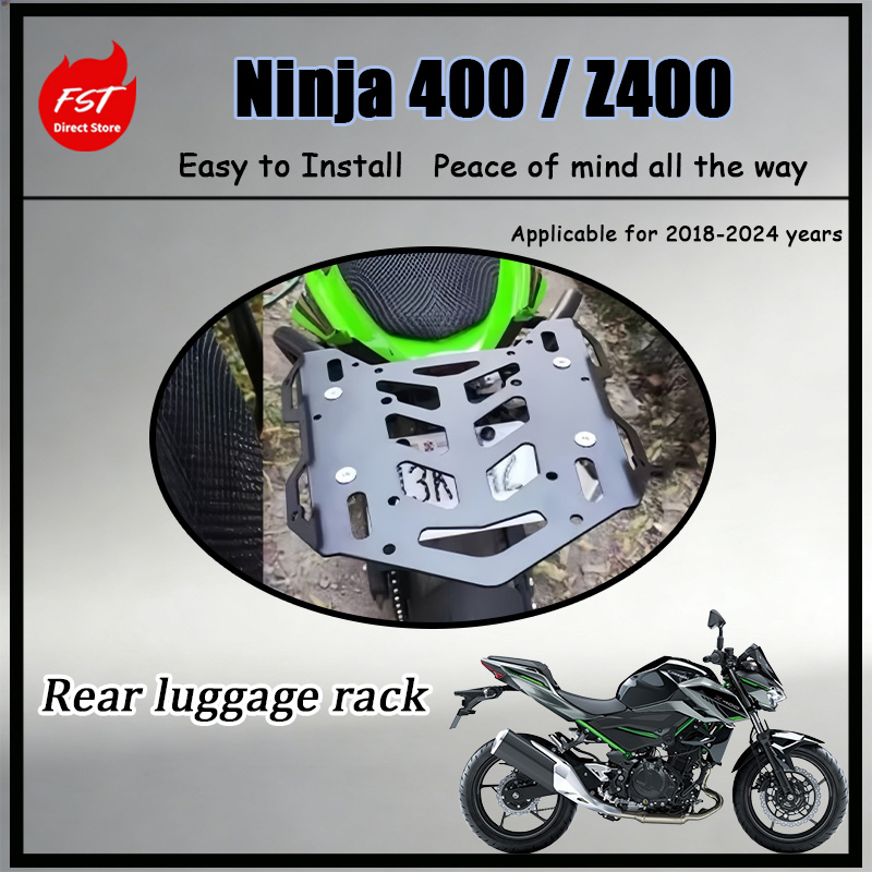Travel Accessories Gear - แร็คท้ายรถมอเตอร์ไซค์สำหรับ Ninja 400 Z400 ปี 18-24
