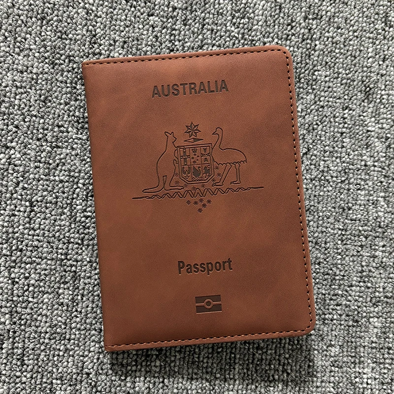 Travel Accessories Wallet - ปกหนังสือเดินทางออสเตรเลีย Rfid Blocking Travel Wallet ผู้ถือหนังสือเดินทางออสเตรเลียสําหรับหนังสือเดินทาง