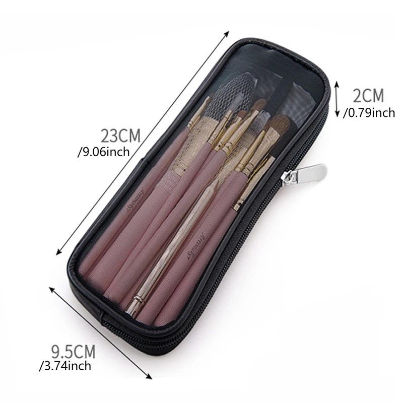 Travel Accessories Pouch For Men - กระเป๋าใส่แปรงแต่งหน้า กระเป๋าเครื่องสำอางสำหรับเดินทาง สำหรับผู้ชาย ผู้หญิง ชุดอุปกรณ์เสริมความงาม กระเป๋าตาข่ายใส่เครื่องสำอาง
