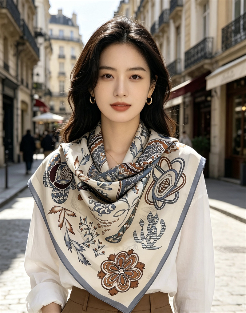 ผ้าพันคอพิมพ์ลายม้าสำหรับผู้หญ - Travel Accessories To Gift บทวิจารณ์และราคา