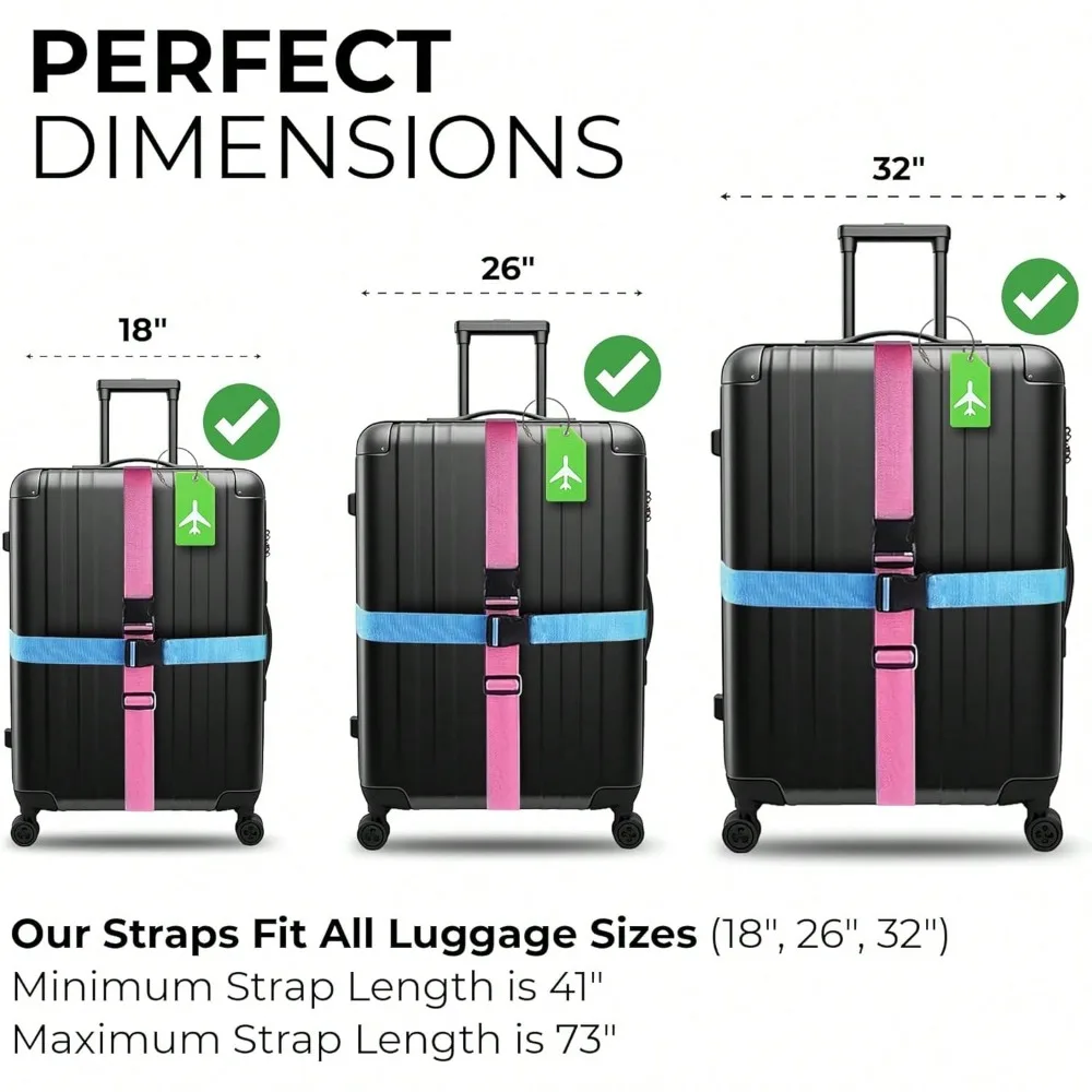 ชุดสายรัดกระเป๋าเดินทางพร้อมป้ - Travel Accessories Gear บทวิจารณ์และราคา
