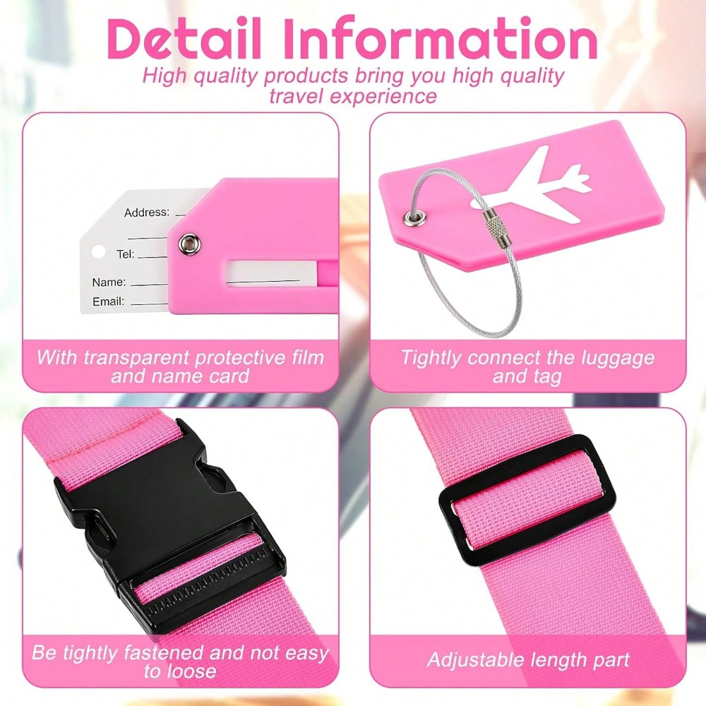 ชุดสายรัดกระเป๋าเดินทางพร้อมป้ - Travel Accessories Gear บทวิจารณ์และราคา