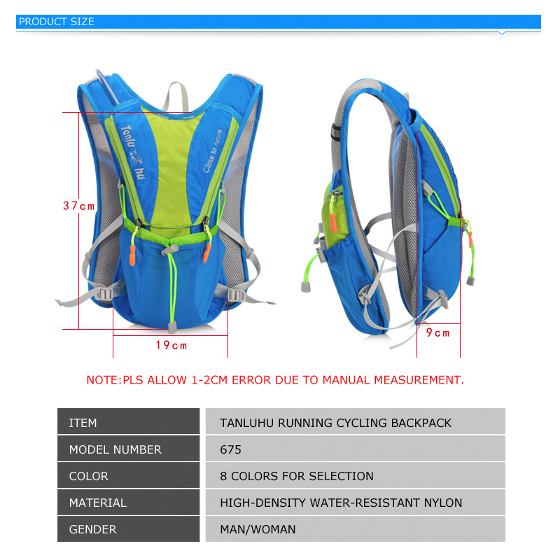 TANLUHU 675 Ultralightกลางแจ้ง - Hydration Pack Backpack บทวิจารณ์และราคา