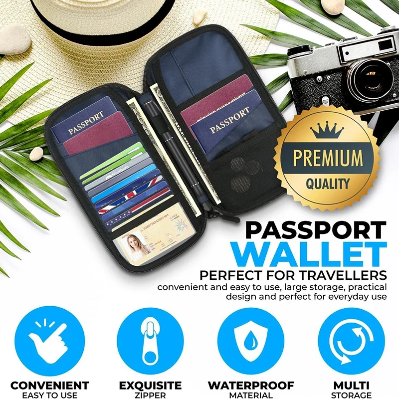 น้ําหนักเบาครอบครัวหนังสือเดิน - Travel Accessories Wallet บทวิจารณ์และราคา